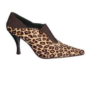 Donald Pliner Hair Calf Leather Boot Shoe Pump New Elastic Side Panels NWT $395